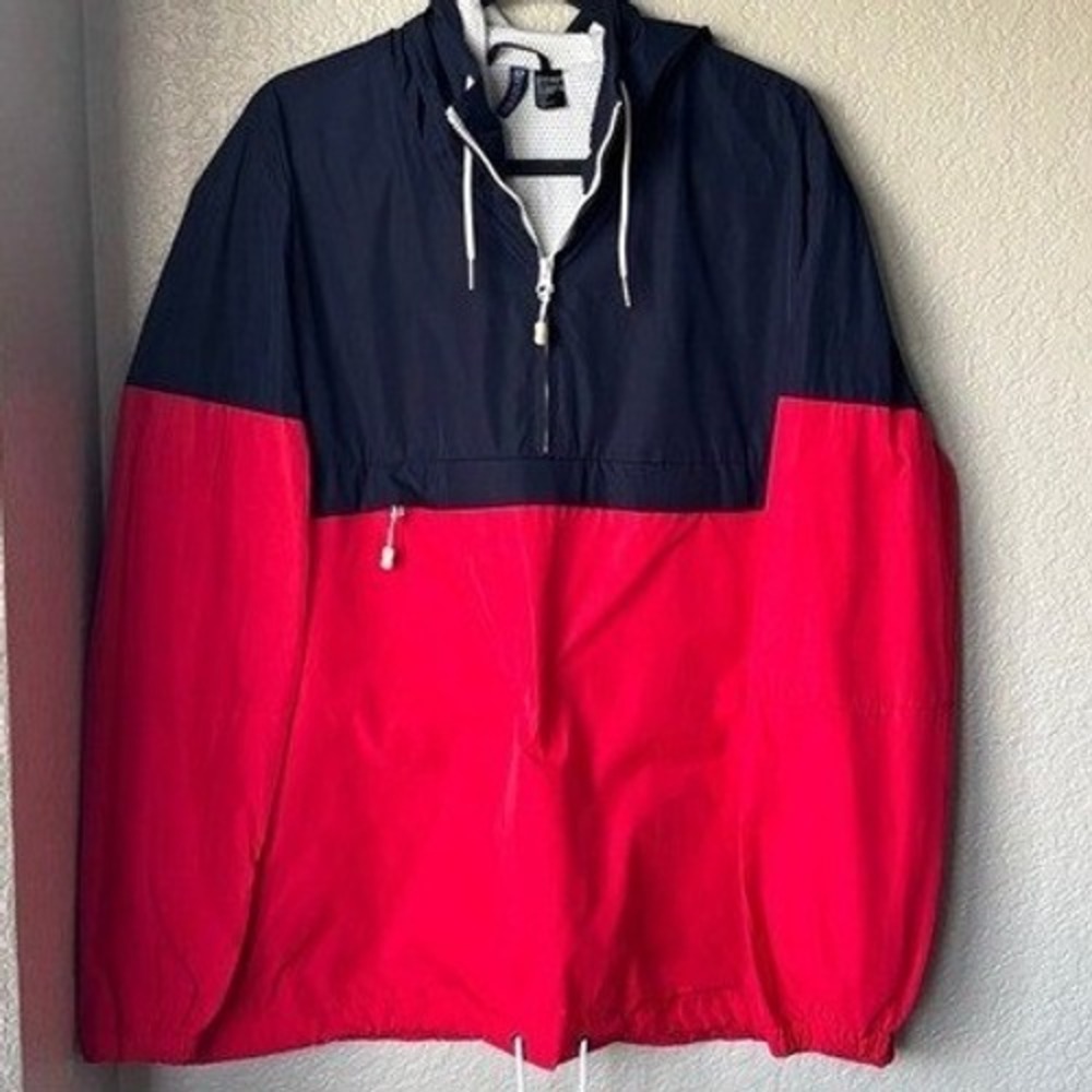 Colorblock Hooded Windbreaker Jacket